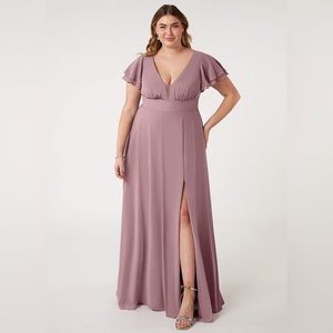 Azazie Ashika Bridesmaid Dress in Dusty Rose A24